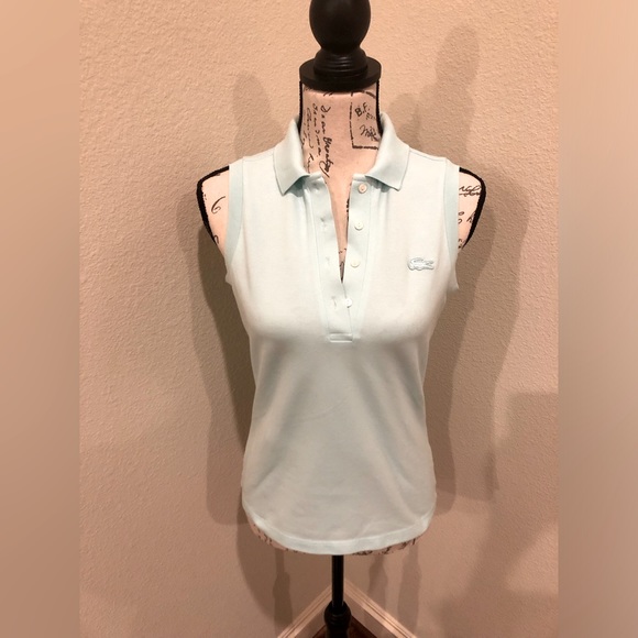 Sea foam blue Lacoste Polo: Size 36 - Picture 1 of 5